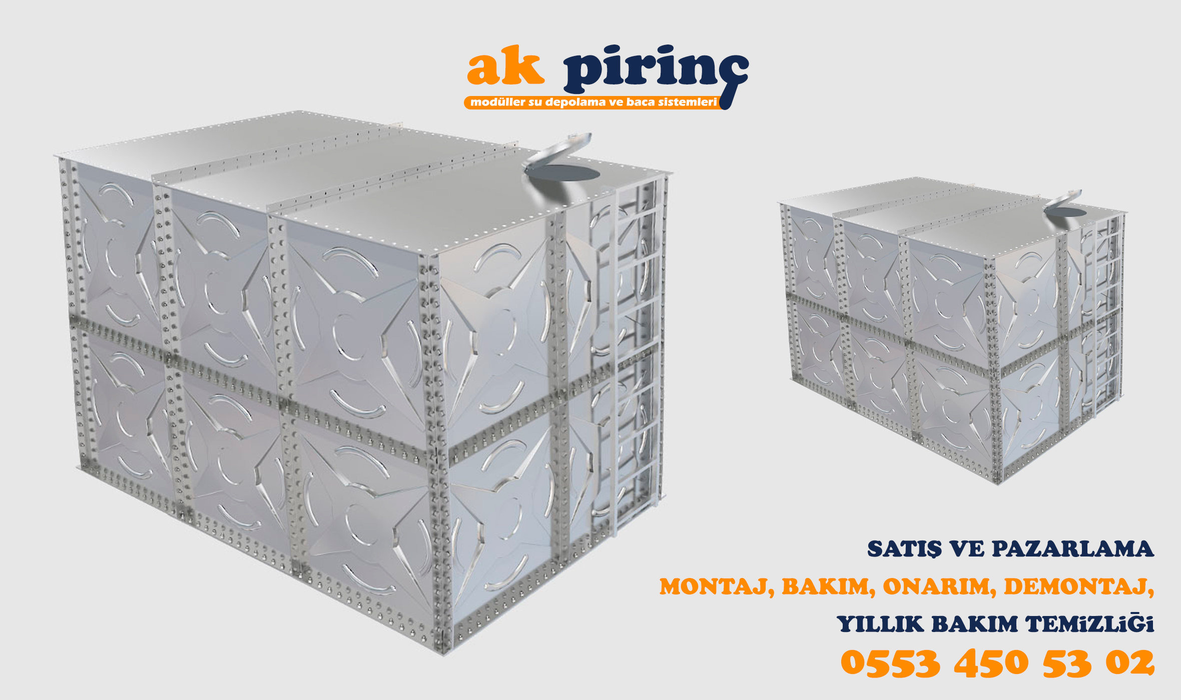 Kilis Modüler Su Deposu AK PİRİNÇ 0553 450 53 02 