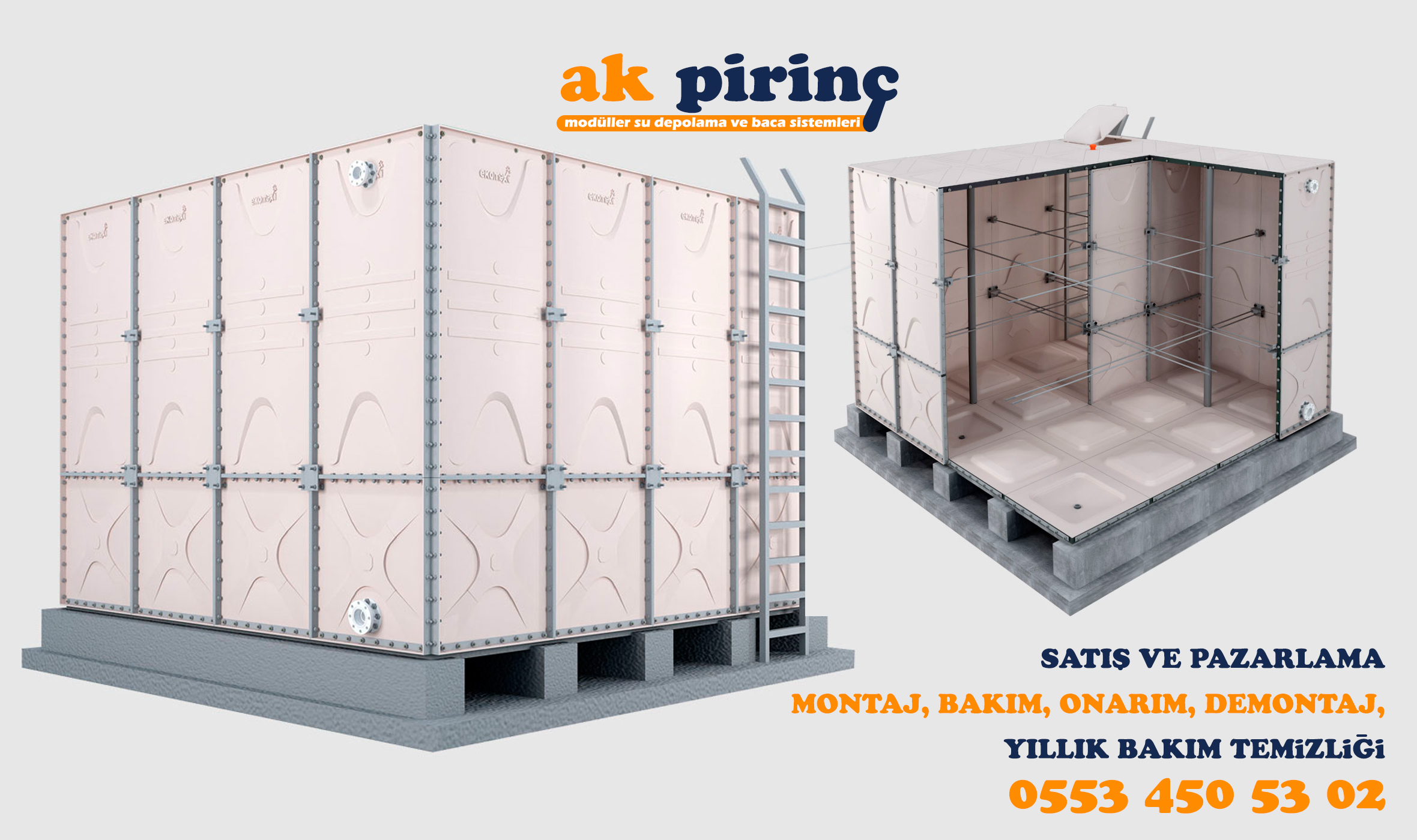 Şırnak Modüler Su Deposu AK PİRİNÇ 0553 450 53 02